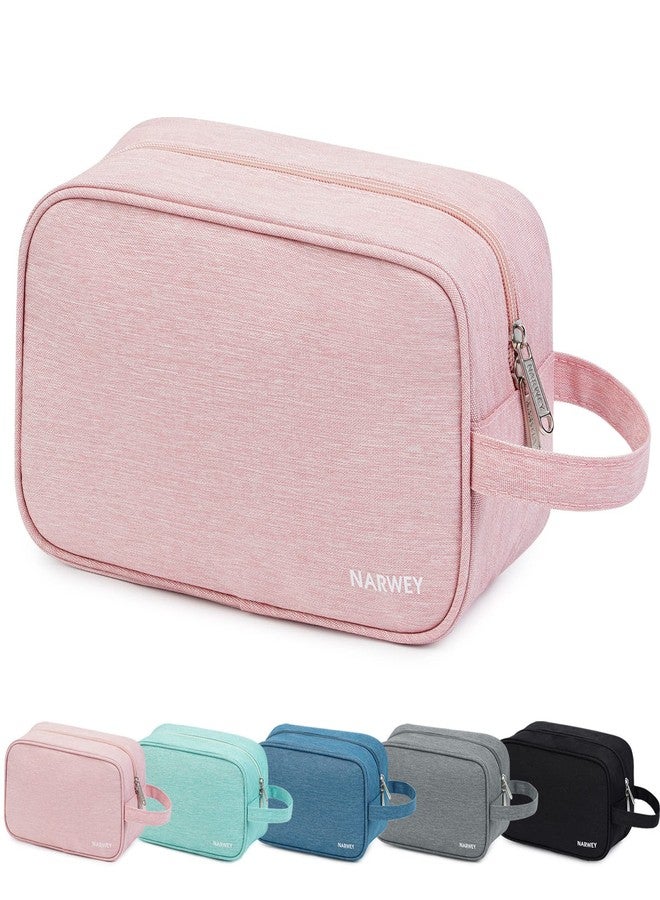 Narwey Travel Toiletry Bag for Women Traveling Dopp Kit Travel Bag for Toiletries Cosmetic Bag Makeup Bag Medicine Bag for Traveling (Pink) - Image 1